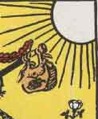 Simbolo del Sole nel Matto dei Tarocchi