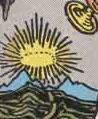 Simbolo del Sole nella Temperanza dei Tarocchi